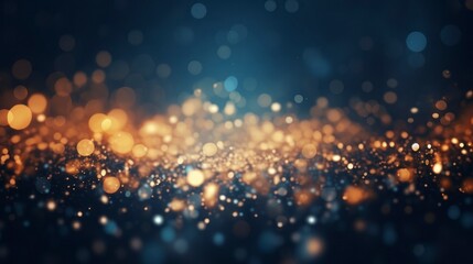 Wall Mural - Glitter lights and bokeh background, de-focused