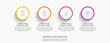 © evseev_tim - Vector timeline infographics template with four circles and options. Blank space for web, infographic, diagram, business, digital network, flowchart, presentations