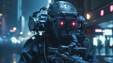 Night Vision Goggles and Communication Gear: Advanced Technology of Urban Special Forces