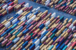 © MACO - Colorful containers from above in container port. Bremerhaven, Germany