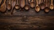 Craftsmanship showcased with an assortment of wooden kitchen utensils