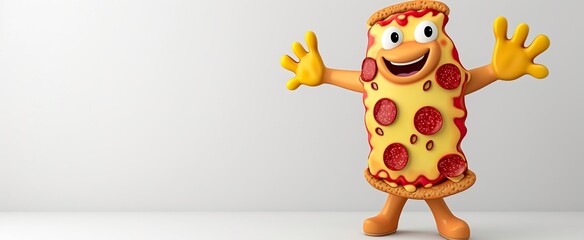 Poster - pizza cartoon