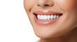 © Pakhnyushchyy - Perfect healthy teeth smile of a young woman. Teeth whitening. Dental care, stomatology concept.