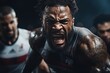 © Iuliia - Intense rugby encounter. capturing the determination of a player in a high-action sports moment