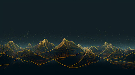 Poster - Majestic mountains, panoramic peaks PPT background
