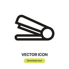 Poster - Stapler icon vector. Linear-style sign for mobile concept and web design. Stapler symbol illustration. Pixel vector graphics - Vector.	
