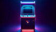 © Marinesea - Single Arcade Game Unit with Vibrant Neon Lighting