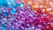 Plastic pellets Background Close-up Plastic granules Polymer plastic beads resin polymer