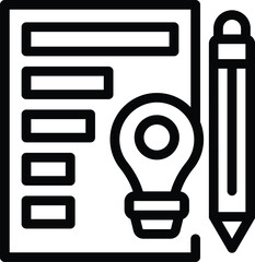 Poster - Care document business icon outline vector. Online call webinar. Team board