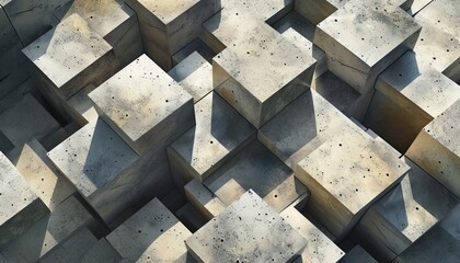  Envision the Modern Dynamics - Interconnected Cubes Creating a Captivating Geometric Pattern