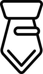 Poster - Bow tie manager icon outline vector. Business office. Meeting manager