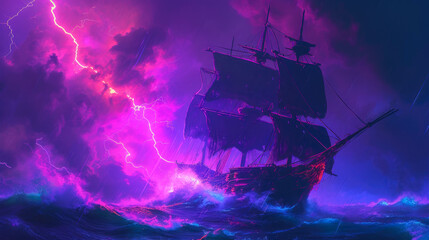 Neon Seas: Brave Pirates Conquer the Tempest