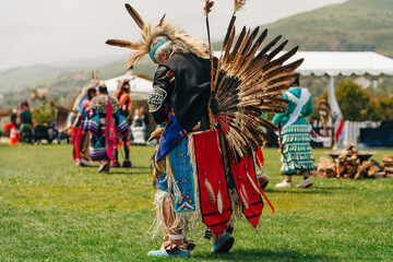 Wall Mural - Chumash Day Pow Wow and Inter-tribal Gathering. The Malibu Bluffs Park is celebrating 23 years of hosting the Annual Chumash Day Powwow.