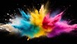 abstract powder splatted background colorful powder explosion on white background colored cloud colorful dust explode paint holi