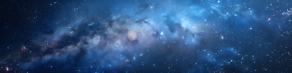 Space banner or landing page for a site. Astrology, science fiction or science class. Horizontal