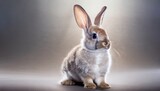 Fototapeta  - adorable rabbit on white
