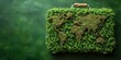 Journeying Responsibly: A Suitcase Adorned with a Lush World Map, Representing Sustainable Travel and Global Environmental Consciousness, Generative AI
