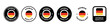 © Саша Мельник - German Quality and Technology - vector labels for product made in Germany.