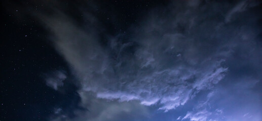 Wall Mural - a night sky with a cloud