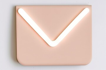 Fototapete - Illuminating Communication: A Futuristic Depiction of Digital Correspondence with a Network-Connected Glowing Email Icon, Generative AI