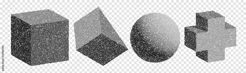 3d y2k geomtric abstract shapes. Kit with variety of design ellements ...