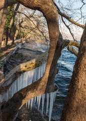 Canvas Print - frozen lake