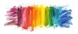 Grunge hand drawn rainbow crayon texture of colorful scribble wax pastel. AI generated image