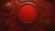 Red steampunk themed background. AI Generated