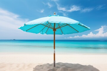 Wall Mural - parasol on tropical beach summer vacation