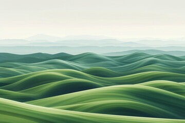 abstract green landscape wallpaper an artistic interpretation of rolling hills and serene nature