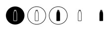 Bottle Icon Set. Bottle Vector Icon