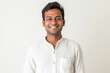 © Enrique - man 30 years old on a white background in casual modern clothes, his nationalitie is Brahmin (India), the characteristic features of appearance for the Brahmin (India)