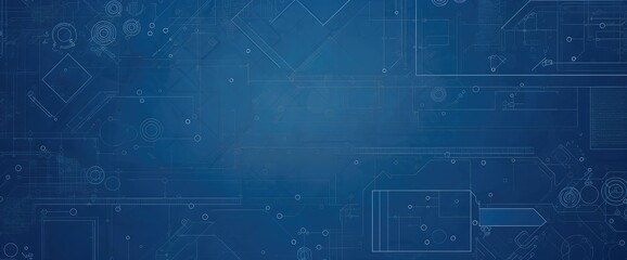 Poster - blueprint paper background. vector pattern with copy space for business presentation or web design.