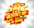 Valentine's day sale, hot discounts banner template