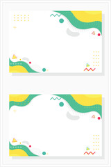 Aufkleber - vector premium  color background banner abstract background set template vector design vector