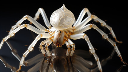 Spider Silk A detailed capture of a spider spinning its silk, showcasing the strength and complexity of this incredible natural material