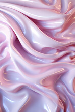 Fondo Abstracto  Textura De Tela Plastificada Con Ondas O Pliegues Iridescente Color Rosa Suave. Ideal Para Usar Como Fondo De Pantalla 