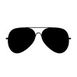 Aviator Sunglasses Logo Monochrome Design Style