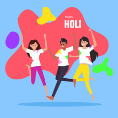 Wall Mural - Dance of Colors teenagers Infuse the Holi Festivities with Dynamic Rhythms.
Youthful Beats teenagers Unleash their Dance Spirit in the Joy of Holi