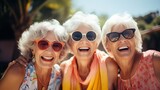 Happy old women