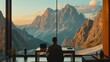 Remote Office Setup with Breathtaking Mountain View
