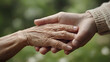 © Badi - Helping hands, care for the elderly concept