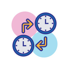 Sticker - Time Management Illustration