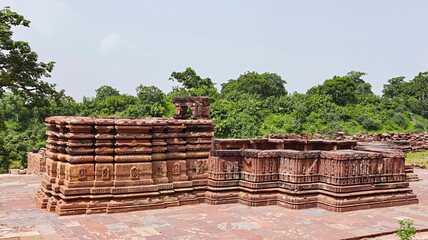 Wall Mural - Ruined Structure of Great Shiva Temple, Known to be 13th Century Shivalaya, Peenjana, Baran, Rajasthan, India.