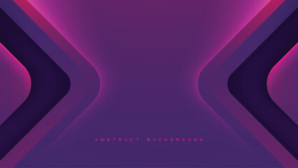 Poster - purple abstract arrow shape background, with line decorative design vector.