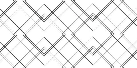 Abstract black, white geometric seamless pattern modern stylish background. geometric vector pattern, repeating thin linear square diamond and rectangle shape. stock line texture and seamless pattern.
