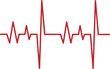 Heartbeat pulse line health medical concept for graphic design, logo, web site, social media, mobile app, ui illustration