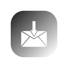 Poster - inbox icon vector