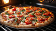 © Keitma - Tasty homemade pizza cooking in an oven at home