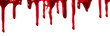 Blood, red sauce or red paint splashes isolated on white or transparent background.